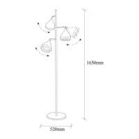 Lampadar Trendy Yildo 7021 Black/Copper 52x163x52cm GTR002855 imaginea #2 — magazin online Desire.md