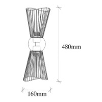 Candelabru de perete Trendy Zeyno 3296 Bronze 16x48x16cm GTR002356 imaginea #2 — magazin online Desire.md