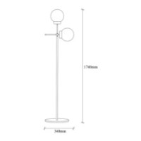 Lampadar Trendy Mudoni MR-955-1 Black/White 34x174x15cm GTR002853 imaginea #2 — magazin online Desire.md