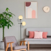 Lampadar Trendy Mudoni MR-955-1 Black/White 34x174x15cm GTR002853 imaginea #3 — magazin online Desire.md