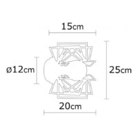 Бра Trendy Nemrut N-953 Black 20x25x20cm GTR002125 фото №2 — интернет-магазин Desire.md