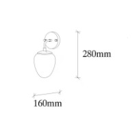 Бра Trendy Ns 10675 Bronze/White 16x28x12cm GTR002182 фото №2 — интернет-магазин Desire.md