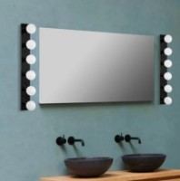 Candelabru de perete Trendy Oglinda 12235 Black/Gold 91x10x10cm GTR002211 imaginea #3 — magazin online Desire.md