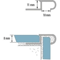 Профиль для керамической плитки Cezar 1200501 фото №2 — интернет-магазин Desire.md