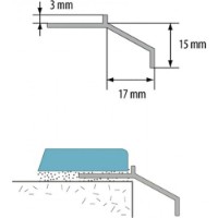 Профиль для керамической плитки Cezar 1200609 фото №2 — интернет-магазин Desire.md