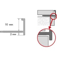 Профиль для керамической плитки Cezar 1210482 фото №2 — интернет-магазин Desire.md
