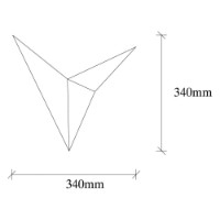 Candelabru de perete Trendy Pasare 3201 Black 34x34x5cm GTR002345 imaginea #2 — magazin online Desire.md