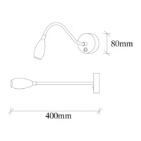 Бра Trendy Lectura 3252 Copper 38x15x8cm GTR002364 фото №2 — интернет-магазин Desire.md