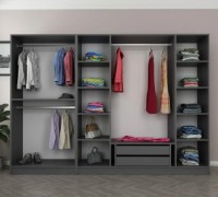 Dulap Trendy Kale 5118 Anthracit/Dore 270x210x52cm GTR004503 imaginea #2 — magazin online Desire.md