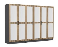 Dulap Trendy Kale 5120 Anthracit/Dore 270x210x52cm GTR004505 imaginea #4 — magazin online Desire.md