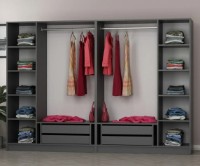 Шкаф Trendy Kale 5121 Anthracit/Dore 270x210x52cm GTR004506 фото №3 — интернет-магазин Desire.md