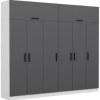 Шкаф Trendy Kale 5148 White/Anthracit 270x235x52cm GTR004519 фото №2 — интернет-магазин Desire.md