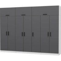 Dulap Trendy Kale 5150 White/Anthracit 315x235x52cm GTR004521 imaginea #2 — magazin online Desire.md