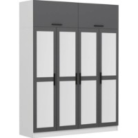 Dulap Trendy Kale 5157 White/Anthracit 180x235x52cm GTR004524 imaginea #2 — magazin online Desire.md