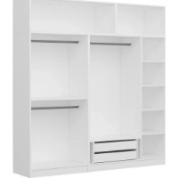 Dulap Trendy Kale 5158 White/Anthracit 225x235x52cm GTR004525 imaginea #3 — magazin online Desire.md