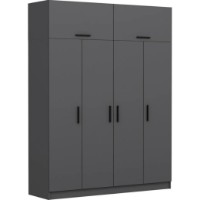 Шкаф Trendy Kale 5173 Anthracit 180x235x52cm GTR004534 фото №2 — интернет-магазин Desire.md