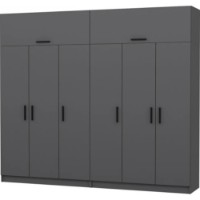 Dulap Trendy Kale 5176 Anthracit 270x235x52cm GTR004537 imaginea #4 — magazin online Desire.md