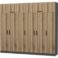 Dulap Trendy Kale 5202 Anthracit/Dore 270x235x52cm GTR004553 imaginea #3 — magazin online Desire.md