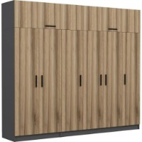 Dulap Trendy Kale 5202 Anthracit/Dore 270x235x52cm GTR004553 imaginea #4 — magazin online Desire.md