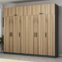 Dulap Trendy Kale 5203 Anthracit/Dore 270x235x52cm GTR004554 imaginea #2 — magazin online Desire.md