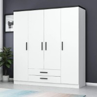 Шкаф Trendy Kale Plus 3908 White 180x210x52cm GTR004872 фото №2 — интернет-магазин Desire.md