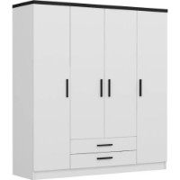 Шкаф Trendy Kale Plus 3908 White 180x210x52cm GTR004872 фото №3 — интернет-магазин Desire.md