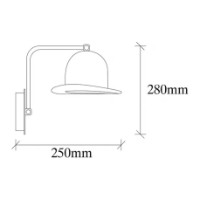 Candelabru de perete Trendy Fotr Sivani MR-324 Black 25x28x19cm GTR002130 imaginea #2 — magazin online Desire.md