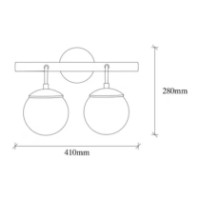 Candelabru de perete Trendy Gondol 3012 Black 41x28x20cm GTR002370 imaginea #2 — magazin online Desire.md