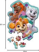 Puzzle Trefl A Cheerful Group Of Pupies Paw Patrol Wooden Contour Puzzle 50pcs (20258) imaginea #2 — magazin online Desire.md