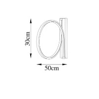 Candelabru de perete Trendy Halka 13305 Gold 30x50cm GTR002166 imaginea #2 — magazin online Desire.md