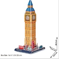 Puzzle 3D-constructor CubicFun Big Ben 21pcs (6944588231965) imaginea #2 — magazin online Desire.md