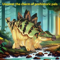 Puzzle 3D-constructor CubicFun Dinosaur Stegosaurus (DS1171h) imaginea #6 — magazin online Desire.md