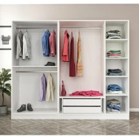 Dulap Trendy Kale Plus 7785 White 225x210x52cm GTR004881 imaginea #4 — magazin online Desire.md