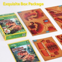 Puzzle 3D-constructor CubicFun Dinosaur Tyrannosaurus Rex (DS1169h) imaginea #3 — magazin online Desire.md