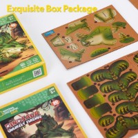 Puzzle 3D-constructor CubicFun Donosaur Triceratops (DS1168h) imaginea #3 — magazin online Desire.md