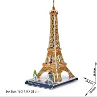 Puzzle 3D-constructor CubicFun Eiffel Tower 31pcs (6944588231958) imaginea #2 — magazin online Desire.md
