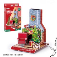 Puzzle 3D-constructor ChiToys Christmas Fireplace 24pcs (6944588231538) imaginea #2 — magazin online Desire.md