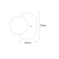 Candelabru de perete Trendy Ei bine 11675 Black 20x25x25cm GTR002200 imaginea #2 — magazin online Desire.md