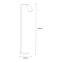 Lampadar Trendy Emek 4081 Black/Gold 28x120x22cm GTR002860 imaginea #2 — magazin online Desire.md