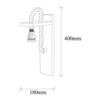 Бра Trendy Erebos 118-A Oak 18x40x11cm GTR002235 фото №2 — интернет-магазин Desire.md