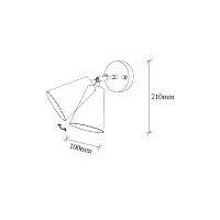 Бра Trendy Evander 13191 Black/Gold 10x21x26cm GTR002173 фото №2 — интернет-магазин Desire.md