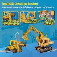 Puzzle 3D-constructor ChiToys Excavator&Forklit (6944588211318) imaginea #3 — magazin online Desire.md