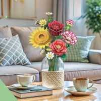 Puzzle 3D-constructor ChiToys Flower Bouquet 285pcs (6944588208677) imaginea #3 — magazin online Desire.md