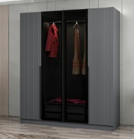 Dulap Trendy Kale Plus 7802 Anthracit/Black 180x210x52cm GTR004892 imaginea #2 — magazin online Desire.md