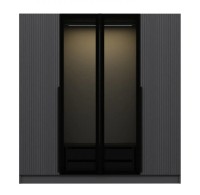 Dulap Trendy Kale Plus 7802 Anthracit/Black 180x210x52cm GTR004892 imaginea #3 — magazin online Desire.md