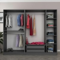 Dulap Trendy Kale Plus 7803 Anthracit/Black 225x210x52cm GTR004893 imaginea #3 — magazin online Desire.md