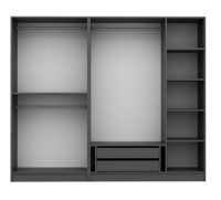 Dulap Trendy Kale Plus 7803 Anthracit/Black 225x210x52cm GTR004893 imaginea #4 — magazin online Desire.md