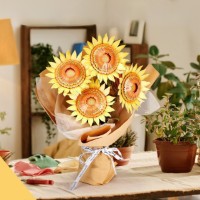 Puzzle 3D-constructor ChiToys Flower Bouquet: Sunflower 180pcs (6944588208660) imaginea #2 — magazin online Desire.md