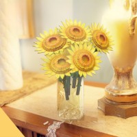 Puzzle 3D-constructor ChiToys Flower Bouquet: Sunflower 180pcs (6944588208660) imaginea #3 — magazin online Desire.md