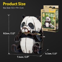 Puzzle 3D-constructor ChiToys Giant Panda 55pcs (6944588211813) imaginea #4 — magazin online Desire.md